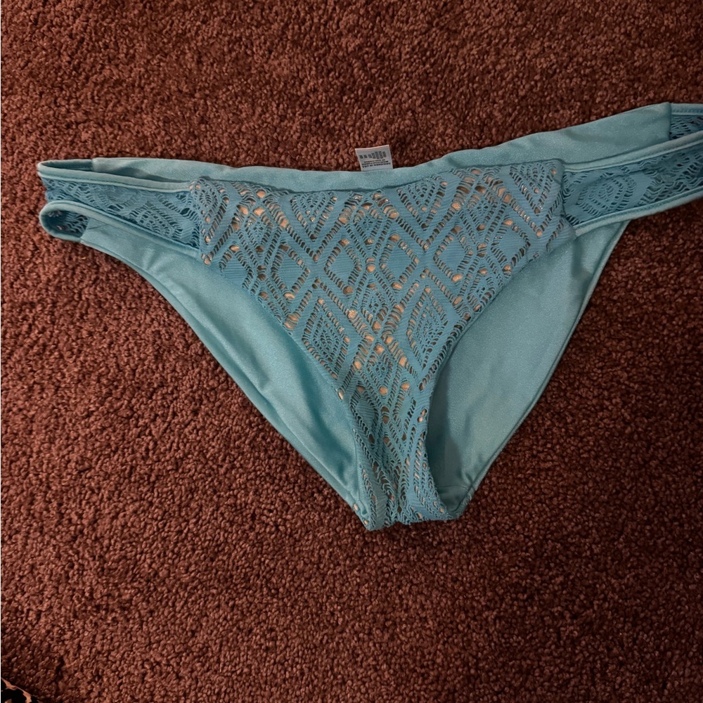 Luli Fama Miami Nights Aruba Blue Full Bikini Bottom